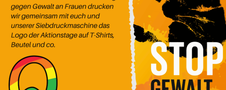 Kreativ gegen Gewalt - Siebdruck